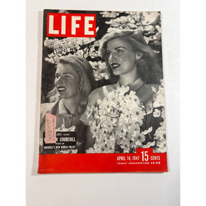 LIFE Magazine April 14 1947 Libby Lee Benepe Dorothy Griffiths Churchill issue